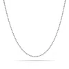 Evesaddiction Sterling Silver Beaded Chain In Silver