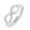 Evesaddiction Sterling Silver Classic Infinity Ring In Silver