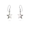 Evesaddiction Sterling Silver Star Dangle Earrings In Silver