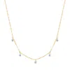 Evesaddiction Teardrop Birthstone Necklace - Gold / April In Gold