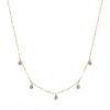 Evesaddiction Teardrop Birthstone Necklace - Gold / June In Purple