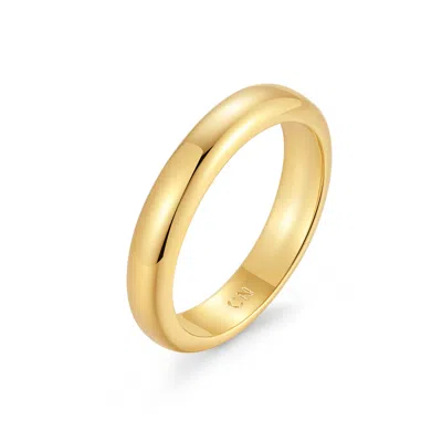 Evesaddiction Waterproof Band Ring - Gold / 8
