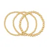 Evesaddiction Waterproof Bead Bracelet Set In Gold