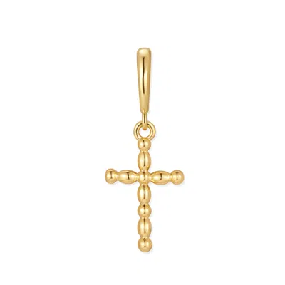 Evesaddiction Waterproof Cross Charm In Gold