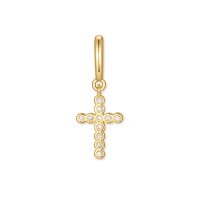 Evesaddiction Waterproof Crystal Cross Charm