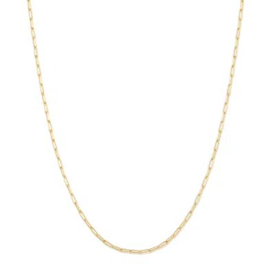 Evesaddiction Waterproof Delicate Paperclip Chain Necklace In Gold
