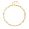 Evesaddiction Waterproof Fiagro Chain Bracelet In Gold