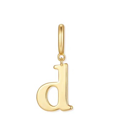 Evesaddiction Waterproof Initial Charm - Gold / D