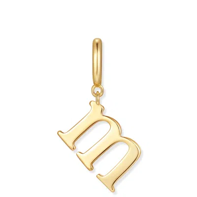 Evesaddiction Waterproof Initial Charm - Gold / M