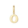 Evesaddiction Waterproof Initial Charm - Gold / O In Gold