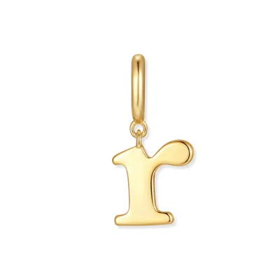 Evesaddiction Waterproof Initial Charm - Gold / R