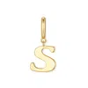 Evesaddiction Waterproof Initial Charm - Gold / S In Gold