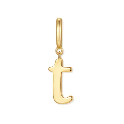 Evesaddiction Waterproof Initial Charm - Gold / T