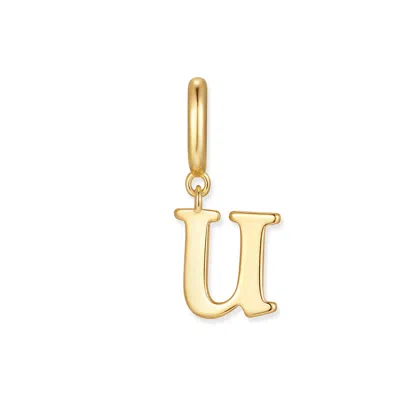Evesaddiction Waterproof Initial Charm - Gold / U