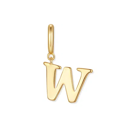 Evesaddiction Waterproof Initial Charm - Gold / W