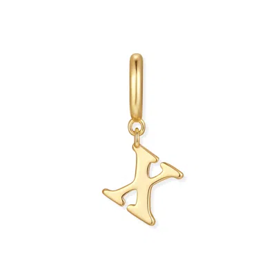 Evesaddiction Waterproof Initial Charm - Gold / X