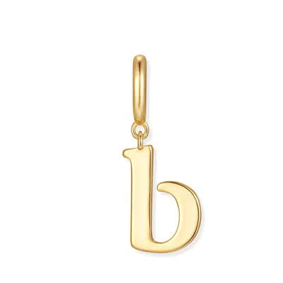 Evesaddiction Waterproof Initial Charm In Gold