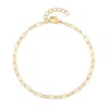 Evesaddiction Waterproof Paperclip Chain Bracelet In Gold