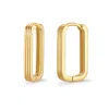 Evesaddiction Waterproof Paperclip Hoops In Gold