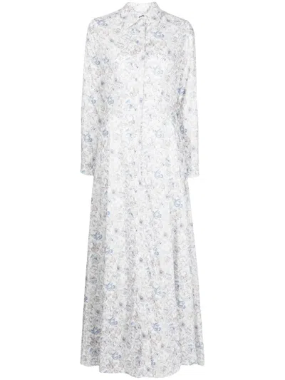 Evi Grintela Juliette Floral-print Dress In White