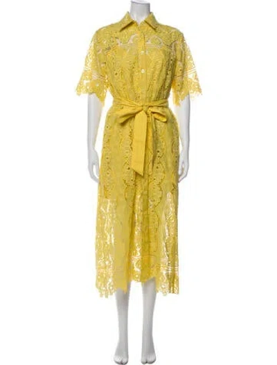 Pre-owned Evi Grintela Long Dress In Yellow