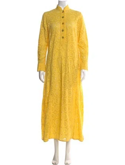 Pre-owned Evi Grintela Long Dress In Yellow