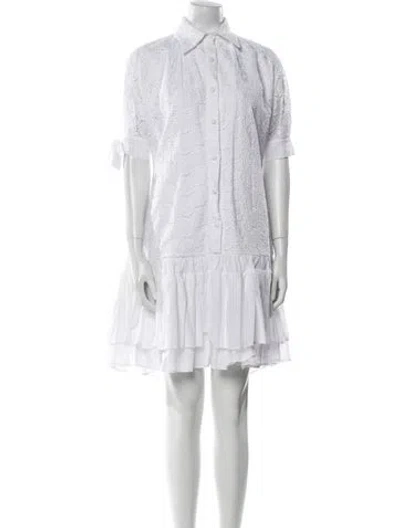 Pre-owned Evi Grintela Mini Dress In White