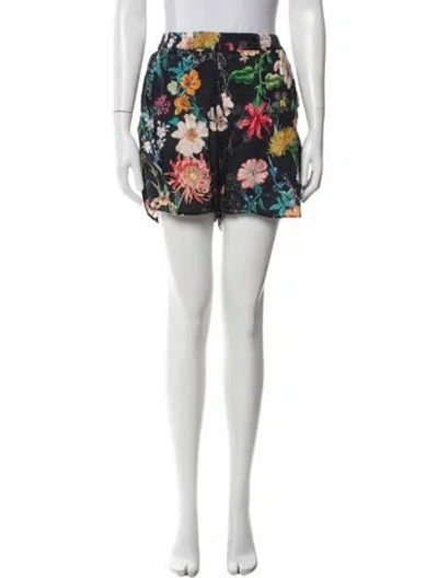 Pre-owned Evi Grintela Printed Mini Shorts In Multi