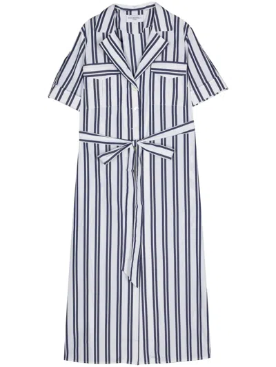 Evi Grintela Gestreiftes Hemdkleid In Weiss
