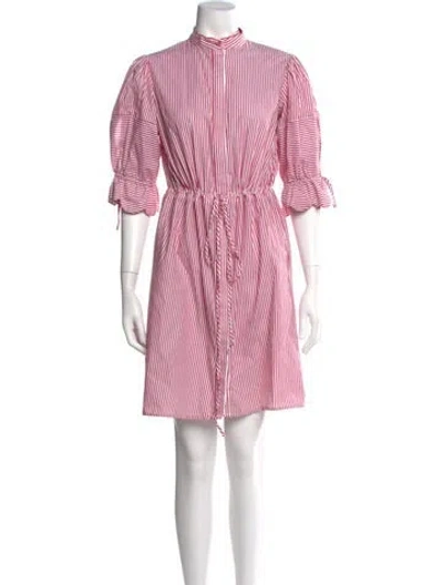 Pre-owned Evi Grintela Striped Mini Dress In Pink