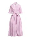Evi Grintela Woman Maxi Dress Pink Size L Cotton In Pink