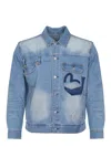 Evisu Jacket Made Of Denim.