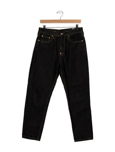 Pre-owned Evisu Daicock And Kamon Slim Fit Jeans In Black