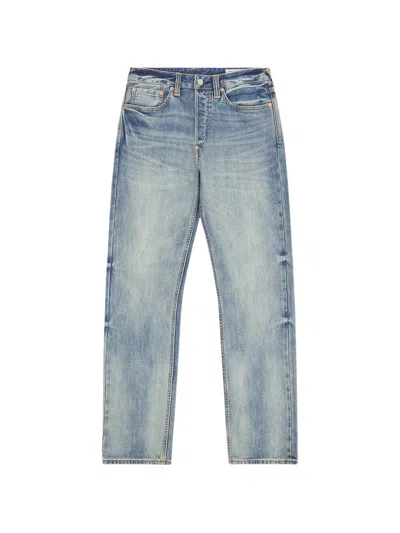 Evisu Daicock Print Jeans In Blue