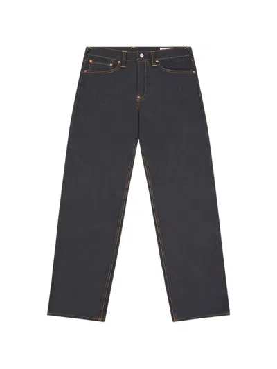 Evisu Daicock Print Wide-leg Jeans In Gray