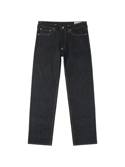 Evisu Daicock-print Jeans In Blue