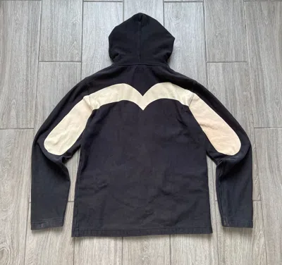 Pre-owned Evisu Double Side Embroidered Logo Hoodie In Black