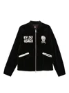 Evisu Embroidered Bomber Jacket In Black
