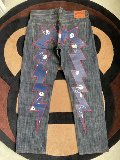Pre-owned Evisu Japanese Daicock Style Jeans！new!!size：38 In Black Blue