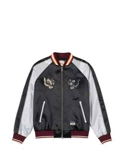 Evisu Leopard Embroidered Souvenir Jacket In Multi