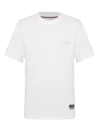Evisu Logo-embroidered T-shirt
