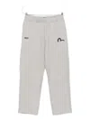Evisu Logo-embroidered Track Pants In Gray