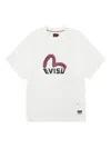 Evisu Logo Graphic T-shirt In White