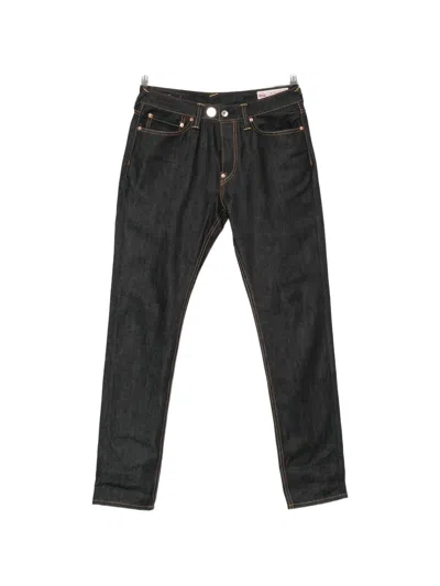 Evisu Logo-print Jeans In Blue