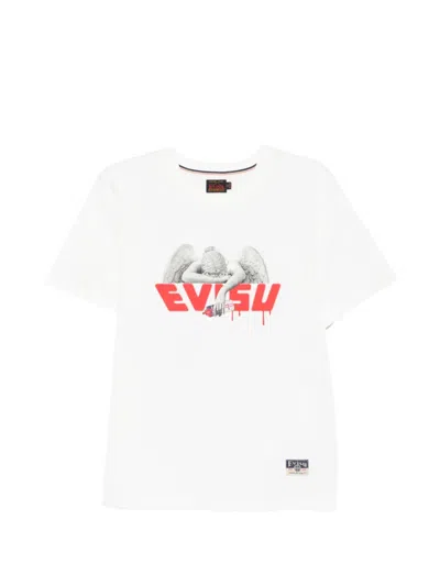 Evisu Logo-print T-shirt In White