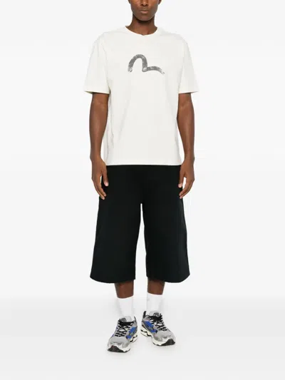 Evisu Logo-print T-shirt In White