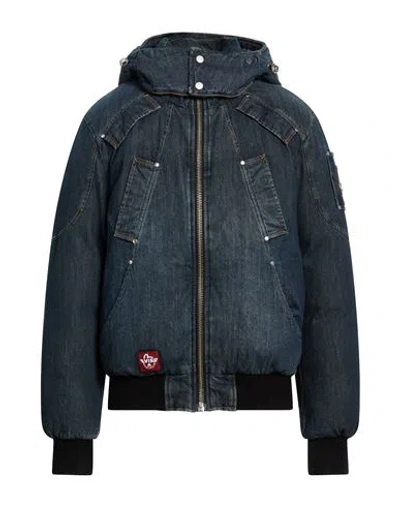 Evisu Man Denim Outerwear Blue Size Xl Cotton