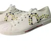 Evisu Men's Premium Streetwear Sneakers In White And Gold In Multi