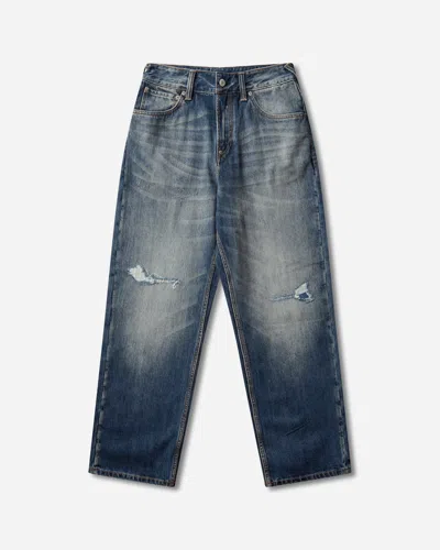 Evisu Men S Daikoku Ripped Jeans Mid Tone Indigo In Blue