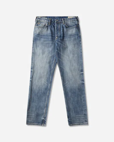 Evisu Men S Multi-pocket Patched Daicock Jeans Mid Tone Indigo In Blue